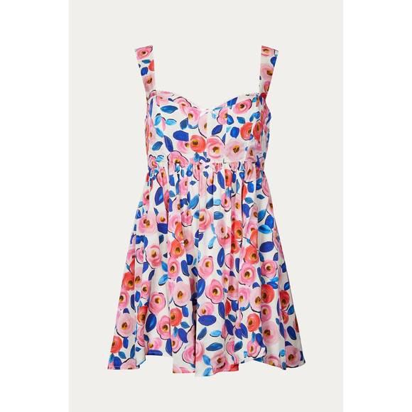 NEW FOR LOVE & LEMONS gianna mini dress in pink - Picture 2 of 4